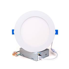 Sunco 977299097124 Mw Lighting 6 Inch Round Flat Trim Canless Ultra Slim Downlight