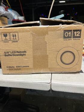 3k-5k Sunco Dl Bfwr56-13w-3k-12pk 12 Pack Retrofit Led Recessed Lighting 6 Inch Warm White Dimmable