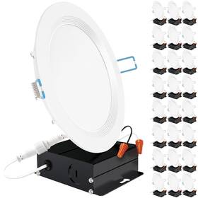 Sunco Dl Slbf6-14w-3k-24pk 24 Pack 6 Inch Ultra Thin Led Recessed Ceiling Lights Slim 5000k Dayli