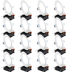 Sunco Lighting 16 Pack 6 Inch Ultra Thin Led Recessed Ceiling Lights Slim 3000k