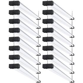 Sunco Lighting 810000077731 16 Pack 40w 260w Led Shop Light For Workshop Garage 4ft Plug In Frosted L