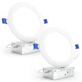 Sunco Lighting 810047881216 Recessed 6 Inch Led Canless Ceiling Lights Slim With Junction