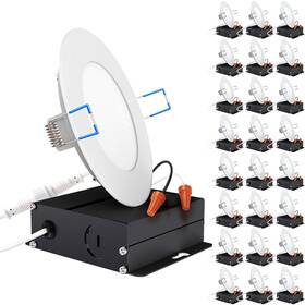 Sunco Lighting 810047882381 24 Pack 4 Inch Ultra Thin Led Recessed Ceiling Lights Slim 6000k Dayli