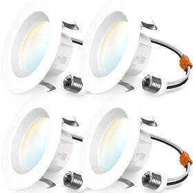 Sunco Lighting 810047884392 4 Pack 5 Cct Retrofit Led Recessed Inch 2700k/3000k/3500k/4
