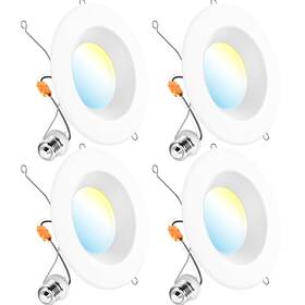 5cct Sunco Lighting 810047884446 Retrofit Led Recessed 6 Inch 2700k/3000k/3500k/4000k/500