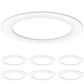 Sunco Lighting 810047884712 6 Pack Goof Rings For Inch Recessed Lights White Can Light Trim