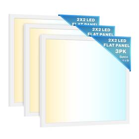 0-10v Sunco Lighting 840360608047 3 Pack 2x2 Led Flat Panel Light 3000k/4000k/5000k 40w Dimmable