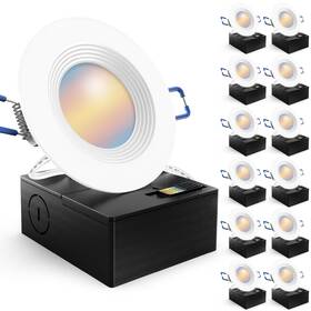 Sunco Lighting 840360612235 12 Pack 3 Inch Recessed Led Canless Ultra Thin Flush Mount Ceilin