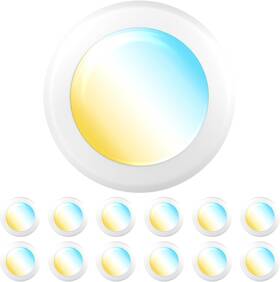Dk56-15w-3k Sunco Lighting Dl 65k-12pk 12 Pack 5/6 Inch Led Disk Lights Flush Mount Disc Recessed Ceiling Can Li