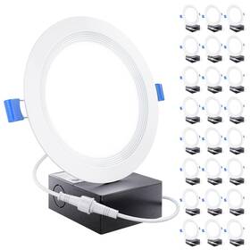 Sunco Lighting Dlslbf6-14w-6k-24pk 24 Pack 6 Inch Led Recessed Light Ceiling Canless Lights Baf