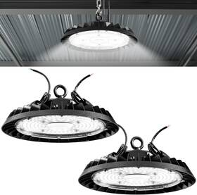 Sunco Lighting Hb Ufo-150w-5k-2pk Ufo High Bay Led Lights 21000 Lumens 6000k Daylight White 150w 120-277