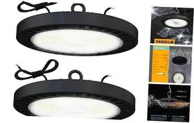 Sunco Lighting Hbufo240w6k2pk Ufo Led High Bay Light For 2 Pack 6000k Daylight Deluxe