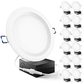 Sc6slim6pk3k Sunco 12 Pack 6 Inch Led Recessed Light Ceiling Canless Lights Baf