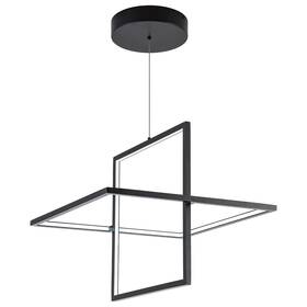 Pl15-rf0211a1-25 Sunmoo Geometry Modern Chandelier Rectangular Pendant Cool Light Black Box Cube