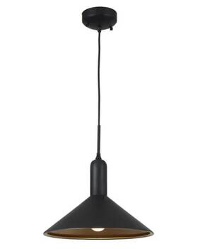 P209d Sunpark Lighting 1-light Led Pendant Black Gold 13.75 Inch W 9.75 T 6ft Cord Gu24 P209