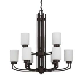 Sunset F22009-64 9-light Chandelier Hadley 2-tier 60w Provincial Bronze -