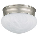 Sunset Lighting F3283-1-led 4-1/2inch Tall Led Flush Mount Bowl Nickel