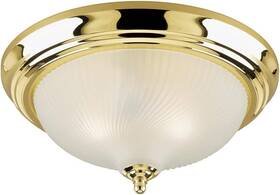Jlb-edl-el007 Superhunter 11- Inch Polished Brass Flush Mount Fixture