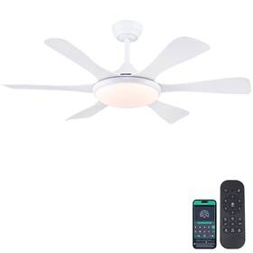 8913 Surtime Ceiling Fans With Lights-47 Low Profile Fan Light And Remote/app