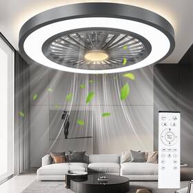 Wss-22-bl Syleen 22ftft Ceiling Fans With Lights And Remote Stepless Dimmable