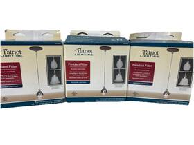 Sylvania 649377904674 Patriot Lighting 5 Inch Pendant Light Fixture Brushed Nickel Finish Lot Of 3