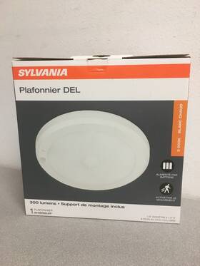 66945 Sylvania Motion-sensing Battery Powered Led White Ceiling Light