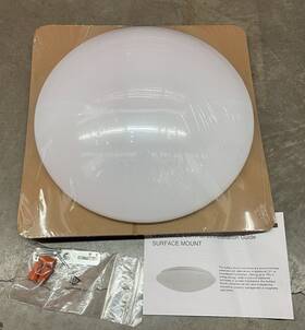 74263 Sylvania Led Surface Mount Light 25w 2700k Dimmable 120v White New