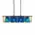 3174.51 T-f-752 Sonneman 3174 Black Brass Dichroix 4 Light Pendant With Dichroic Shade 872681028242