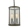 T8013-2du-lm Dazhuan Rustic Pendant Lighting Metal Mesh Cylinder Kithcen 723576370154