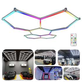 Ts2023103101 Taishi 25pc Led Hexagon Garage Light Color Changing Lights Rgb Car Detailing