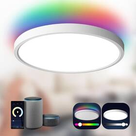 Taloya 971146174570 Smart Ceiling Light 12 Inch Rgb Led Flush Mount Wifi Alexa Google Dimmable Room