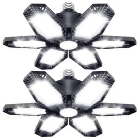 Tanbaby 734376833275 2 Pack Led Garage Lights Total 30000lm Deformable Best Light Ceiling