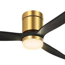 Taus 197839352803 52 In Flush Mount Ceiling Fans With Lights And Remote Control 3 Blade Reversible