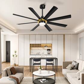 Taus 197839507760 72 Inch Large Ceiling Fan With Reversible Quiet Dc Motor 6 Speed For Living Room