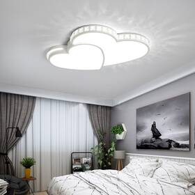 Hg-zjgj-3117 Tbvechi Heart Shaped Led Chandelier - Modern Acrylic Ceiling Light Fixture