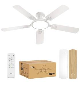 Hfsb-60000ad Tcl Ceiling Fans With Lights 52 Inch Low Profile Fan Light......d1