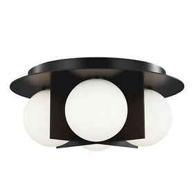 700fmoblb-led930 Tech Lighting 700fmobl-led9 Orbel 4 Light 15inch.w Led Flush Mount Black