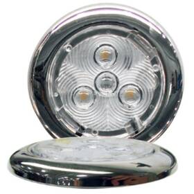 E13-ls00-1 Tecniq Silho-x 2.75 Inch Round Neutral White Light Ss Trim Ring - 1ea