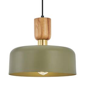 2130p Tehenoo 2130p/g Contemporary Pendant Lighting 12 Inch Lamp Wood And Brass Accent Adju