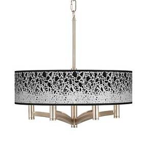X8648-90v82 Terrazzo Ava 6-light Nickel Pendant Chandelier