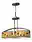 Th12407 Dale Tiffany New Hanging Light Fixture Mojave Amber Glass Bronze Metal Th12407 Dale Tiffany New Hanging Light Fixture Mojave Amber Glass Bronze Metal