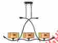 Th12451 Dale Tiffany New Hanging Lamp Fantom Leaf Chandelier Bronze Metal Glas