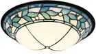 Th15477led Springdale Lighting Green Leaves Tiffany Bronze And Hand 0799169231447