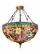 Th60096 Dale Tiffany Hanging Fixture 3 Light Antique Brass Metal New On Off E27 020258057281