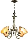 Th70240 Euroluxhome Dale Tiffany Columbus Chandelier Tulip Art Glass 020258069048