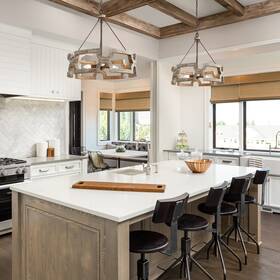 W19.5 The Gray Barn 603765711312 Farmhouse 3-light Wood Drum Chandelier For Dining Room Distressed Inch Xh2
