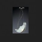 5083-1 The Moon Chrome Bedroom 1 Elk Hanging Light Man Kid