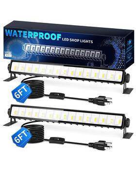 Cm-ckd-45w-2p Thecham Ip66 Waterproof 45w Led Shop Lights 5400lm 6000k Daylight White Garage Light