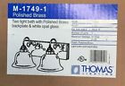 1749-1 Thomas Brass Lighting Polished Two Bath Light