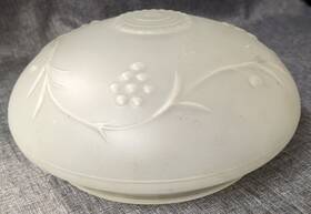 Dy613712 Thomas Lighting Vintage Frosted Glass Industries Cover Shade Floral Usa 7.5 Inch